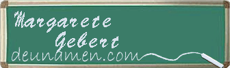 Margarete Gebert Visitenkarte